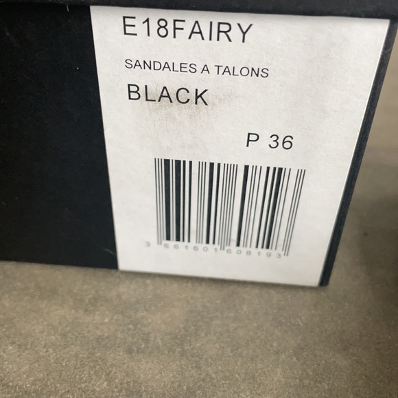 Black Velvet Maje Heels - Picture 3 of 4